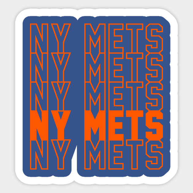 NY METS Sticker by Throwzack